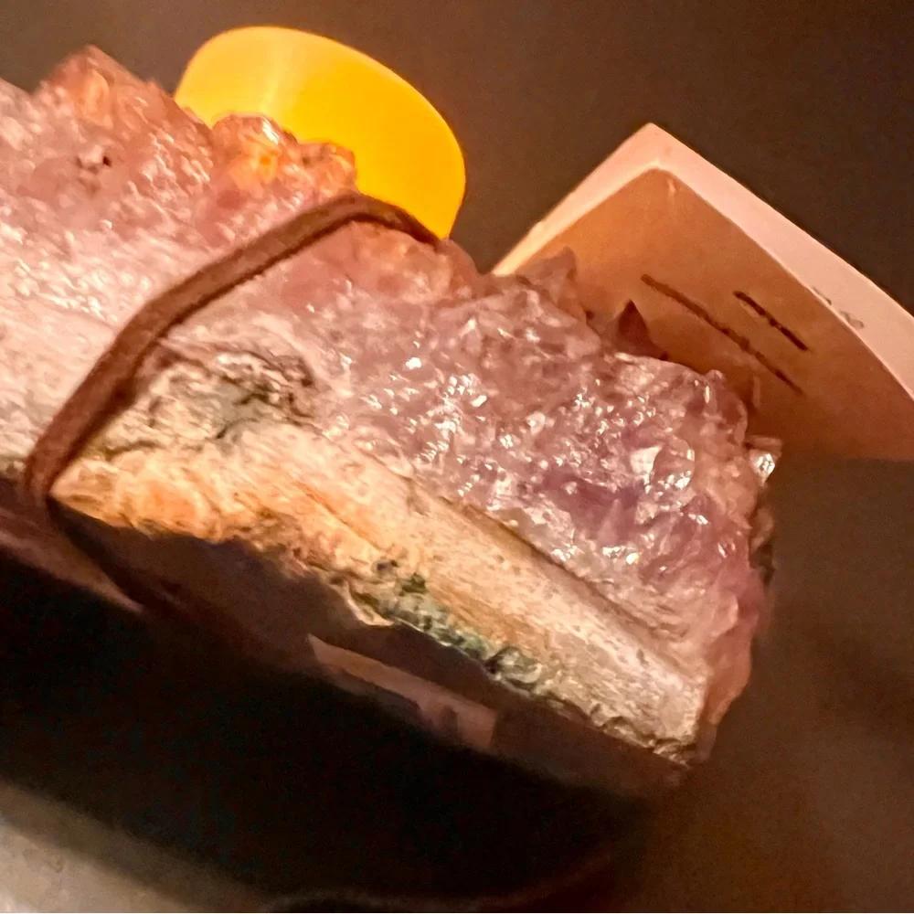 Amethyst Candle Holder “Rock Paradise” Hand-Crafted Authentic Made in Brazil NWT - Picture 7 of 12